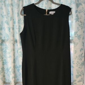 Calvin Klein Black Sheath Midi Dress